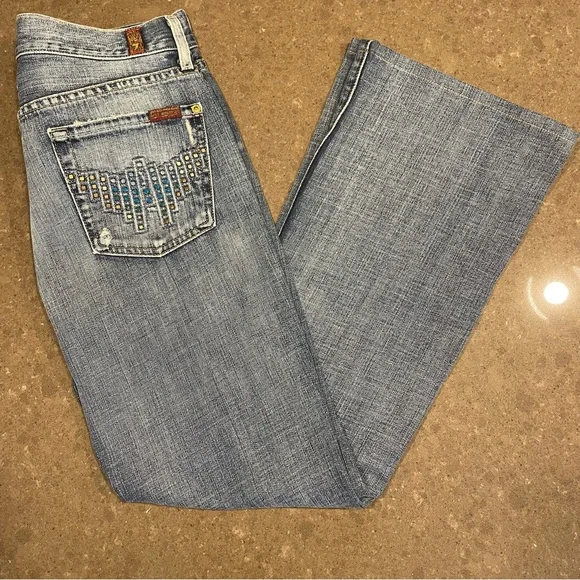 7 for all mankind flare jeans - Picture 1 of 3